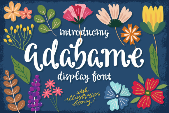 Adabame Font: A Romantic Script for Brand Identity