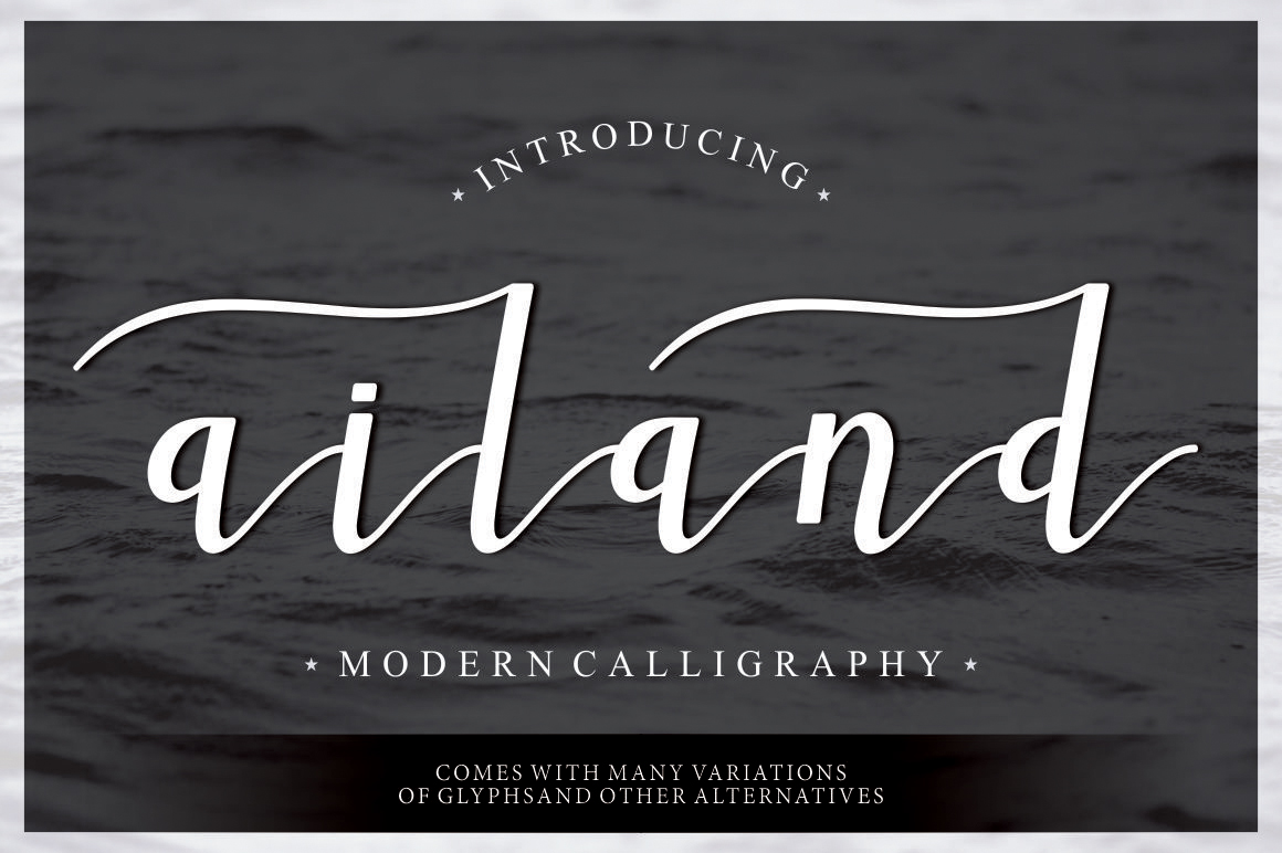 Ailand Font: Elevating Editorial Design with Modern Script