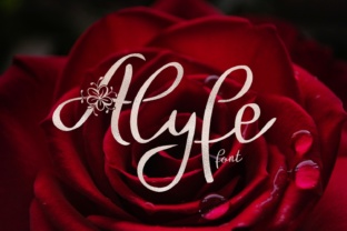 Alyfe Font: Floral Typography for Digital Design