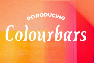 Colourbars Font: A Classic Italic Serif for Editorial Design