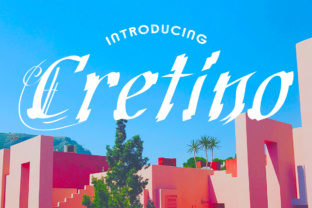 Cretino Font: Retro Script Charm for Handmade Labels
