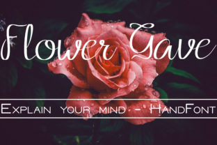 Flower Grave: A Handwritten Script Font for Crafters and Product Makers
