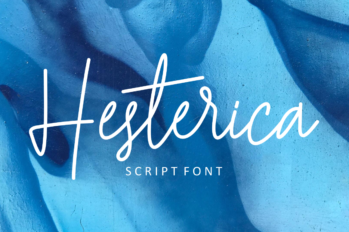 Hesterica: A Clean & Bouncy Signature Font for Creative Branding Projects