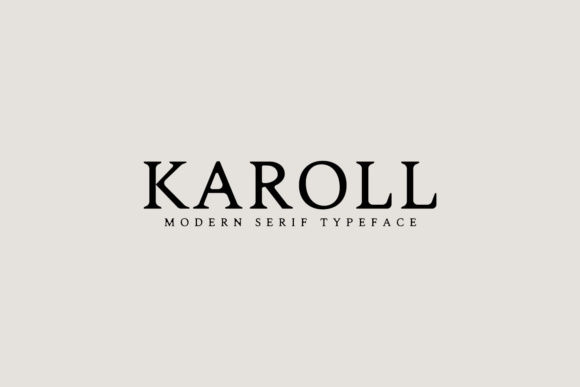 Karoll Font: A Vintage Serif for Handmade Labels