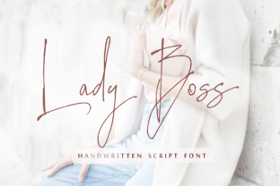 Lady Boss Font: A Modern Handwritten Typeface for Crafters