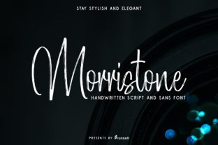 Morristone: A Signature Script Font for Editorial Design