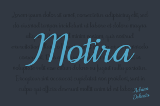 Motira Font: Playful Handwritten Type for Web Design