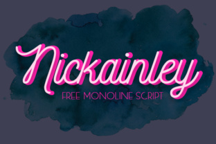 Nickainley Font: A Vintage Script for Editorial Design