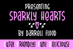 Sparkly Hearts Font: A Hand Drawn Typeface for Editorial Design