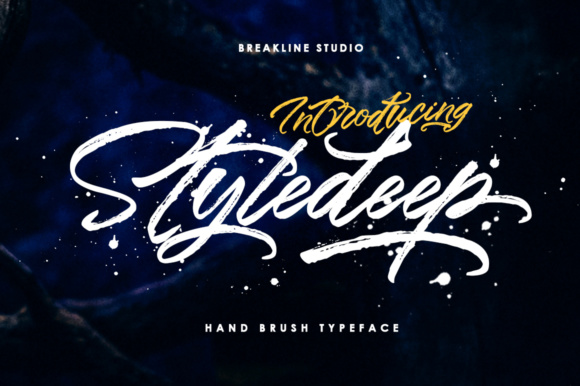 Styledeep Font: A Dry Brush Typeface for Makers