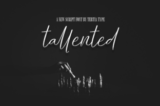 Tallented Font: Elegant Script for Editorial Design